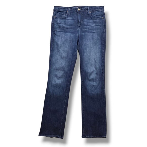 NYDJ Marilyn Straight Jeans Womens 12 Lift Tuck Sure Stretch Mid Rise - Picture 1 of 12
